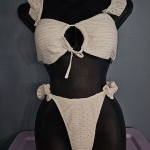 Elegant Cream Women's Bikini Set.  #1198